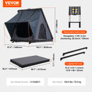 VEVOR Tente de Toit Rigide pour 2 à 3 Personnes, Tente de Camping pour Véhicules Imperméable, avec Échelle Télescopique, Matelas Épais et Coupe-Vent, pour Jeep SUV Pick-up Camion Voitures, Voyage - image 8