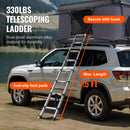 VEVOR Tente de Toit Rigide Capacité 2-3 Personnes, Tente de Camping pour Véhicules Imperméable, avec Échelle Télescopique, Matelas Épais et Coupe-Vent, pour Jeep SUV Pick-up Camion Voitures, Voyage - image 6