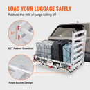 VEVOR Panier à Bagages sur Attelage 1270 x 750 x 220 mm Porte-Bagages d'Attelage en Aluminium Capacité de Charge 226,8 kg Plateforme sur Attelage Rampe Pliable pour Cargaison Arrière Camion SUV Voyage - image 7