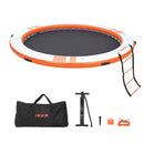 VEVOR Quai Flottant Gonflable Rond Plateforme de Quai Gonflable 3,05 m pour Piscine Plage Mer Réunions Famille Sorties Amis Activités Nautiques avec Sac de Transport Portable, Échelle Amovible, Orange - image 10