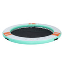 VEVOR Quai Flottant Gonflable Rond Plateforme de Quai Gonflable 3,66 m pour Piscine Plage Mer Lac Réunions de Famille Sorties Amis Activités Nautiques avec Sac de Transport Portable, Échelle Amovible - image 12