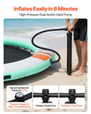 VEVOR Quai Flottant Gonflable Rond Plateforme de Quai Gonflable 3,66 m pour Piscine Plage Mer Lac Réunions de Famille Sorties Amis Activités Nautiques avec Sac de Transport Portable, Échelle Amovible - image 6