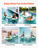 VEVOR Quai Flottant Gonflable 4,57x1,83 m Plateforme de Quai Gonflable pour Piscine Plage Mer Lac Réunions de Famille Sorties Amis Activités Nautiques avec Sac de Transport Portable, Échelle Amovible - image 7