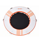 VEVOR Quai Flottant Gonflable Rond Plateforme de Quai Gonflable 2,44 m pour Piscine Plage Mer Réunions Famille Sorties Amis Activités Nautiques avec Sac de Transport Portable, Échelle Amovible, Orange - image 12