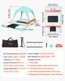 VEVOR Quai Flottant Gonflable 3,05x1,83 m Plateforme de Quai Gonflable pour Piscine Plage Mer Lac Réunions de Famille Sorties Amis Activités Nautiques avec Sac de Transport Portable, Échelle Amovible - image 8