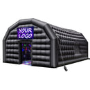 VEVOR Tente de Fête Gonflable, 8 x 6 x 4 m, Tente Cube Gonflable, Discothèque Boîte de Nuit Club à Gonfler avec Souffleur 1100 W, Sac de Sable, 2 Fenêtres, pour Évènement, Anniversaire, Mariage, Noir