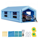 VEVOR Cabine de Peinture Gonflable de 12x5x4 m, Tente de Pulvérisation pour Voiture avec Ventilateur de 750 W et Système de Filtration d'Air, Toit Triangulaire, pour Garage Atelier Automobile - image 2