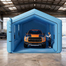 VEVOR Cabine de Peinture Gonflable de 12x5x4 m, Tente de Pulvérisation pour Voiture avec Ventilateur de 750 W et Système de Filtration d'Air, Toit Triangulaire, pour Garage Atelier Automobile - image 9