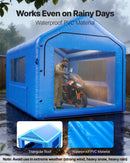 VEVOR Cabine de Peinture Gonflable 4x3x2,8 m, Tente de Pulvérisation pour Voiture avec Ventilateur 550 W et Système de Filtration d'Air, Station de Travail pour Pose de Peinture pour Garage Atelier - image 4