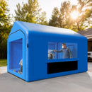 VEVOR Cabine de Peinture Gonflable 4x3x2,8 m, Tente de Pulvérisation pour Voiture avec Ventilateur 550 W et Système de Filtration d'Air, Station de Travail pour Pose de Peinture pour Garage Atelier - image 9