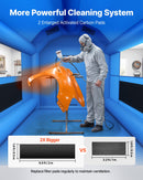 VEVOR Cabine de Peinture Gonflable 4x3x2,75 m avec Souffleur de 750 W Bleu Tente de Pulvérisation Portable avec Grand Filtre en Coton, Toit Arqué, Idéale pour Vélos, Motos et Petits Meubles - image 4