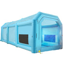 VEVOR Cabine de peinture gonflable 12x5x4 m, tente peinture gonflable automobile en tissu oxford 210 D, avec 2 souffleurs puissants et système de filtre à air, station de travail pour garage, atelier - image 11