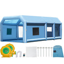 VEVOR Cabine de Peinture Gonflable 8x4,5x3 m, Tente Peinture Gonflable Automobile avec Souffleurs Puissants 950 W + 750 W et Système de Filtration, Station de Travail pour Pose de Peinture Atelier - image 10