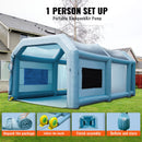 VEVOR Cabine de Peinture Gonflable 6x3x2,5 m Tente Peinture Gonflable Automobile en Tissu Oxford 210D avec Système de Filtration 2 Souffleurs Station de Travail pour Pose de Peinture Atelier Garage - image 6