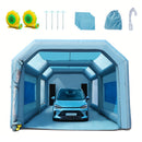 VEVOR Cabine de Peinture Gonflable 7x4x2,75 m Tente Peinture Gonflable Automobile en Tissu Oxford 210D avec Système de Filtration 2 Souffleurs Station de Travail pour Pose de Peinture Atelier Garage