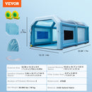 VEVOR Cabine de Peinture Gonflable 7x4x2,75 m Tente Peinture Gonflable Automobile en Tissu Oxford 210D avec Système de Filtration 2 Souffleurs Station de Travail pour Pose de Peinture Atelier Garage - image 8