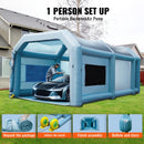 VEVOR Cabine de Peinture Gonflable 8x4,5x3,3 m Tente Peinture Gonflable Automobile en Tissu Oxford 210D avec Système de Filtration 2 Souffleurs Station de Travail pour Pose de Peinture Atelier Garage - image 6