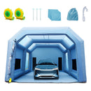 VEVOR Cabine de Peinture Gonflable 10x6x4 m Tente Peinture Gonflable Automobile en Tissu Oxford 210D avec Système de Filtration 2 Souffleurs Station de Travail pour Pose de Peinture Atelier Garage