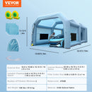 VEVOR Cabine de Peinture Gonflable 10x6x4 m Tente Peinture Gonflable Automobile en Tissu Oxford 210D avec Système de Filtration 2 Souffleurs Station de Travail pour Pose de Peinture Atelier Garage - image 8