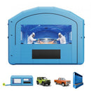 VEVOR Cabine de Peinture Gonflable 6,4x4,1x3 m Souffleurs de 1100 W Bleu, Tente de Pulvérisation Portable à Toit Arqué avec Filtre en Coton, pour Voiture, Camion Pickup, Meubles et Grandes Pièces - image 2