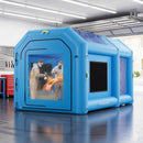 VEVOR Cabine de Peinture Gonflable 4x2,5x2,5 m avec Souffleur de 750 W Bleu, Tente de Pulvérisation Portable avec Grand Filtre en Coton, Idéale pour Vélos, Motos et Petits Meubles - image 9