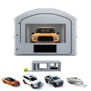VEVOR Cabine de Peinture Gonflable 9x4,8x3,6 m Souffleurs de 750W+950W Gris, Tente de Pulvérisation Portable avec Filtre en Coton et Espace Vestiaire, Toit Arqué, pour Pickup et Petit Bateau à Moteur