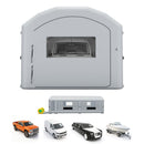 VEVOR Cabine de Peinture Gonflable 12x5x4 m Souffleurs de 950W+1100W Gris, Tente de Pulvérisation Portable avec Filtre en Coton et Espace Vestiaire, Toit Arqué, pour Voiture, Pickup Lourd et Fourgon