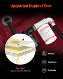 VEVOR Réservoir Diesel Essence Portable 440 L Cuve de Ravitaillement 37,8 L/min Pompe de Transfert 12 V, Tuyau 4 m, Pistolet de Ravitaillement Auto, Réservoir pour Transfert Transport Carburant, Rouge - image 5
