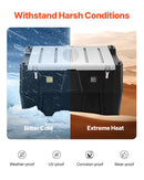 VEVOR Réservoir Diesel Portable 484,5 L Cuve de Ravitaillement 38 L/min avec Pompe de Transfert Électrique 12 V Tuyau en Caoutchouc 4 m Réservoir de Transfert Diesel pour Transport de Carburant, Noir - image 3
