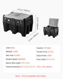VEVOR Réservoir Diesel Portable 484,5 L Cuve de Ravitaillement 38 L/min avec Pompe de Transfert Électrique 12 V Tuyau en Caoutchouc 4 m Réservoir de Transfert Diesel pour Transport de Carburant, Noir - image 8