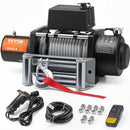VEVOR Treuil électrique 8165 kg, treuil pour camion avec câble en acier Φ1,1 x 2590,8 cm, guide-câble, télécommande sans fil et filaire, étanche IP55, pour remorquage SUV, tout-terrain, camion, bateau - image 2