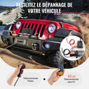 VEVOR Treuil Électrique 6123 kg 12 V CC avec Câble Acier Φ1,0 x 2438,4 cm, Guide-câble, Télécommande Sans Fil et Filaire, Étanche IP55, pour Remorquage SUV Tout-terrain, Jeep, Camion, Remorque, Bateau - image 6