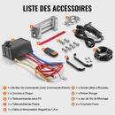 VEVOR Treuil Électrique 6123 kg 12 V CC avec Câble Acier Φ1,0 x 2438,4 cm, Guide-câble, Télécommande Sans Fil et Filaire, Étanche IP55, pour Remorquage SUV Tout-terrain, Jeep, Camion, Remorque, Bateau - image 7