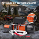 VEVOR Treuil Électrique 12 V CC Capacité de Charge 6100 kg avec Corde Synthétique Φ 9,5 mm x 24 m, Télécommande Sans Fil et Filaire, pour Remorquage SUV Tout-terrain, Jeep, Camion, Remorque, Bateau - image 5