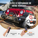 VEVOR Treuil Électrique 12 V CC Capacité de Charge 6100 kg avec Corde Synthétique Φ 9,5 mm x 24 m, Télécommande Sans Fil et Filaire, pour Remorquage SUV Tout-terrain, Jeep, Camion, Remorque, Bateau - image 6