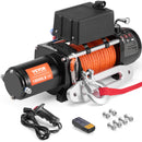VEVOR Treuil électrique 4536 kg 12 V CC, treuil pour camion avec corde synthétique Φ0,9 x 1981,2 cm, guide-câble, télécommande sans fil et filaire, étanche IP55, pour SUV, tout-terrain, camion, bateau