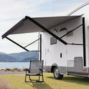 VEVOR Auvent de Voiture Camping-car Caravane Latéral 550,4 cm, Pare-soleil Imperméable et Rétractable, en PVC avec Cadre en Alliage d'Aluminium, Réglage Électrique, Voyage, Camping, Noir Dégradé - image 9