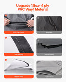 VEVOR Auvent de Voiture Camping-car Caravane Latéral 306,6 cm, Pare-soleil Imperméable et Rétractable, en PVC avec Cadre en Alliage d'Aluminium, Réglage Électrique, Voyage, Camping, Noir Dégradé - image 5