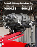 VEVOR Cric de Transmission à Profil Bas Capacité 450 kg, Cric de Fosse avec Hauteur de Levage 16-64 cm, Roues Avant Pivotantes à 360°, Support Boîte de Vitesse pour Garage Atelier Réparation - image 4