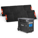 VEVOR Station Électrique Portable 3000 W Générateur Solaire Portable 2 Panneaux Solaires 200 W Batterie Secours LiFePO4 3072 Wh pour Urgence Domestique, Camping, Voyage Camping-car, 13 Ports de Sortie - image 2