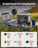VEVOR Station Électrique Portable 600 W Générateur Solaire Portable 493 Wh Batterie Secours LiFePO4 pour Urgence Domestique, Camping, Voyage Camping-car, 7 Ports de Sortie, Panneau Solaire Non Inclus - image 3