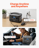 VEVOR Station Électrique Portable 600 W Générateur Solaire Portable 493 Wh Batterie Secours LiFePO4 pour Urgence Domestique, Camping, Voyage Camping-car, 7 Ports de Sortie, Panneau Solaire Non Inclus - image 7