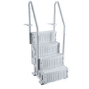 VEVOR Escalier de Piscine en Plastique avec 2 Rampes, 4 Marches Antidérapantes, Capacité de Charge 181,4 kg, pour Piscines Creusées 122-137 cm, Terrasse, Jardin, Maison, Intérieur, Extérieur, Gris - image 10