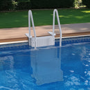 VEVOR Escalier de Piscine en Plastique avec 2 Rampes, 4 Marches Antidérapantes, Capacité de Charge 181,4 kg, pour Piscines Creusées 122-137 cm, Terrasse, Jardin, Maison, Intérieur, Extérieur, Gris - image 9