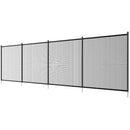 VEVOR Clôture de Piscine, Barrière de Piscine Creusée 1,21x14,63 m Clôture Amovible de Sécurité Pliable Tige en Aluminium Tissu Maille PVC Teslin 340 g/m² pour Protection Enfants Animaux Domestiques - image 12