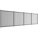 VEVOR Clôture de Piscine, Barrière de Piscine Creusée 1,21x29,26 m Clôture Amovible de Sécurité Pliable Tige en Aluminium Tissu Maille PVC Teslin 340 g/m² pour Protection Enfants Animaux Domestiques - image 10