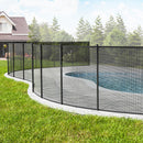 VEVOR Clôture de Piscine, Barrière de Piscine Creusée 1,21x29,26 m Clôture Amovible de Sécurité Pliable Tige en Aluminium Tissu Maille PVC Teslin 340 g/m² pour Protection Enfants Animaux Domestiques - image 9