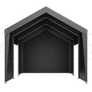 VEVOR Tente Garage, 3,05 x 6,09 m, Carport Abri de Voiture Extérieur avec Parois Latérales Amovibles et Portes, Résistant aux UV et à l'Eau, Protection Toutes Saisons pour Automobile et Bateau, Gris - image 11