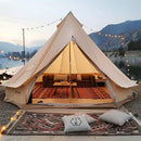 VEVOR Tente Cloche Toile 7 m Jusqu'à 12 Personnes Tente de Yourte 4 Saisons pour Camping Familial, Groupes en Plein Air, Fête, Chasse, avec Trou de Poêle à Bois, Fenêtres en Maille, Sacs de Rangement - image 2
