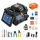 VEVOR Soudeuse fibre optique 6 moteurs, épisseuse fusion fibre optique à alignement de noyau, épissage 6s, chauffage 13s, écran LCD 5", support de fibre 3 en 1, batterie 7800 mAh pour SM MM DS NZDS - image 2